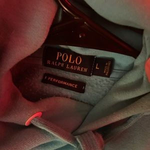Baby blue polo hoodie